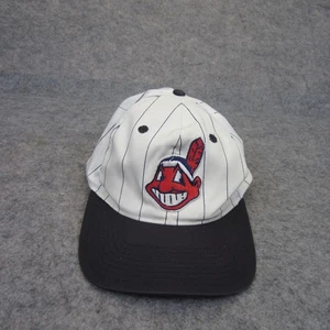 Vintage Cleveland Indians Chief Wahoo Twins Enterprise pinstrip Snapback Hat - Picture 1 of 10
