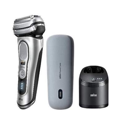 Braun Series 9 Pro 9477cc rasoio elettrico (argento) Wet & Dry con PowerCase - Immagine 1 di 4