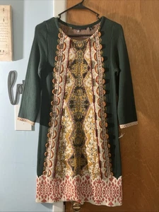 Anthropologie Knitted & Knotted, XS, Sweater Dress NWT Boho Tunic Dress Festival - Picture 1 of 11