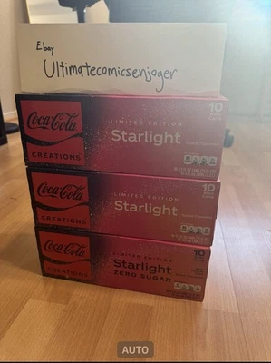 Coca-Cola Starlight Limited Edition 7.5oz, ten packs: 2 Full Sugar One Zero - Image 1 of 3