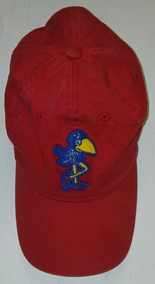 Sombrero ajustable Kansas Jayhawks Vault 1912 Zephyr rojo con tirantes Foto 1 de 4
