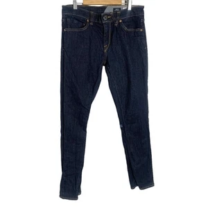 Volcom Vorta Slim Straight Fit Denim Dark Wash Blue Jeans Stretch Men's Size 28 - Picture 1 of 8