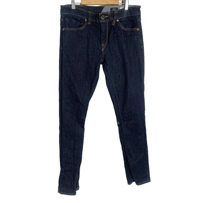 Volcom Vorta Slim Straight Fit Denim Dark Wash Blue Jeans Stretch Men's Size 28 - Image 1 of 4