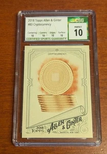 2018 Topps Allen Ginter 83 Cryptocurrency Digital Asset PERFECT 10!!!  - Bild 1 von 2