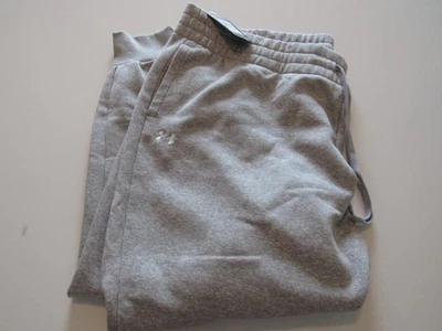 Under Armour Womens UA Rival Fleece Grey Joggers 1380236-012 3X Nwt - Image 1 of 4