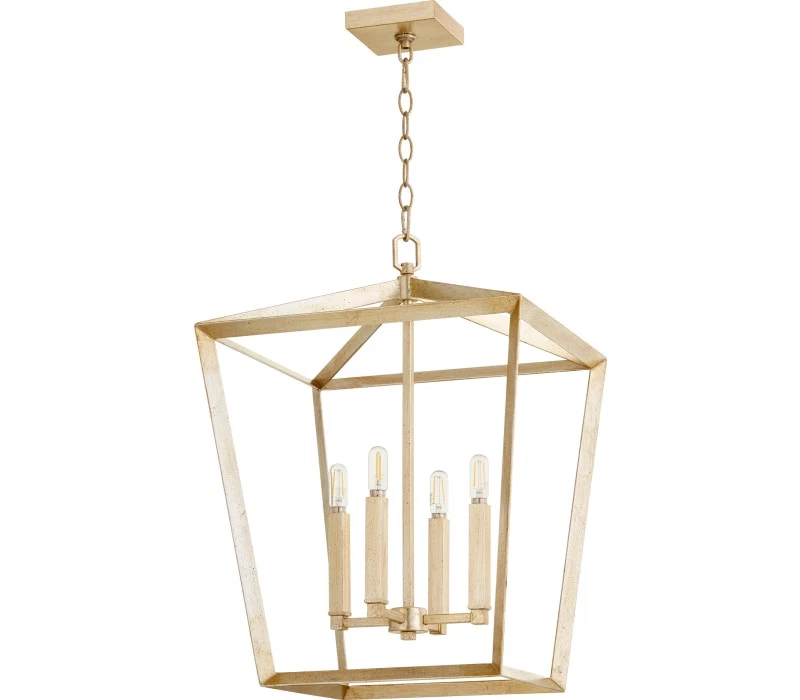 Cyan Design 10379 Hyperion Chandelier, 4-Light 240 Total Watts, Aged Silver Leaf - Image 1 of 1