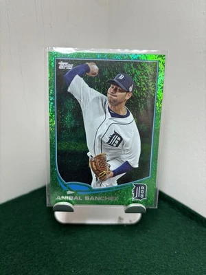 Topps Aníbal Sanchez 602 2013 lámina esmeralda Shimmer Tigers Foto 1 de 2