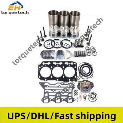 Overhaul Rebuild Kit with Valve Kit for Komatsu 3D84-3 3D84E-3 3D84E-5 Engine - Image 1 of 4