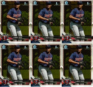 Lote de tarjetas de novato Lamont Wade 2018 Bowman Chrome Prospects #BCP159 bonito (6) - Imagen 1 de 1