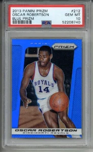 2013 PANINI PRIZM BLUE PRIZM #212 OSCAR ROBERTSON CARD ROYALS PSA 10 LOW POP - Picture 1 of 2
