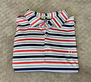 Peter Millar Polo- Men’s M- Striped- Albany - Picture 1 of 4