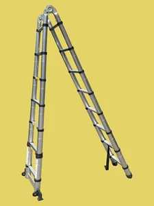 Drabina teleskopowa aluminium 10 stopni 3,2m150kg - Bild 1 von 2