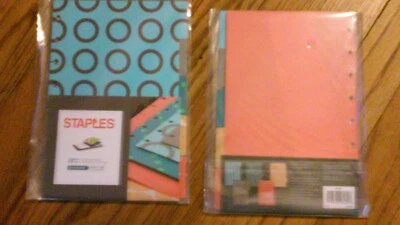 Staples arc customizable notebook system dividers poly tab 5dividers lot 2 50046 - Image 1 of 3