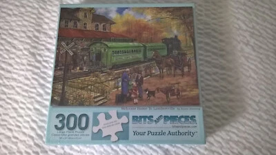 Bits & Pieces 300 Pc Puzzle Welcome Home to Lambertville Ruane Manning Railroad - Image 1 of 4