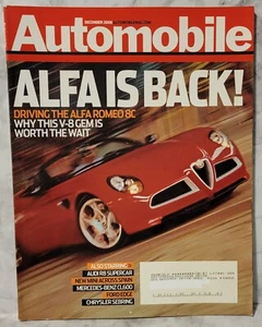 Automobile Magazine December 2006 Alfa Romero Cover - Imagen 1 de 1