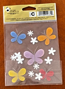 Stickopotamus "FLUTTERING FRIENDS-Butterflies" 3-D Stickers 12 Pieces Flowers - Bild 1 von 1