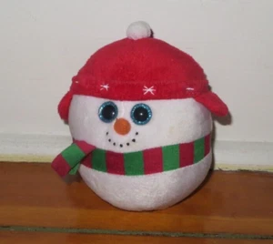ty Beanie Ballz Icebox Ice Box the Snowman 5" Plush Birthday December 23 - Picture 1 of 2