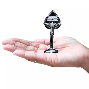 Lord Murugan Vel for Car Dashboard, Metal ( Silver Colour, Pack of 1 ) - Picture 1 of 4
