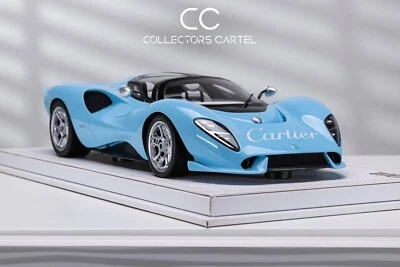 DeTomaso P72 (blu/Cartier dipinto a mano da AMANO) [Peako Model] scala 1/18 - Immagine 1 di 4