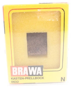 BRAWA No. 0632 Model Railway N Scale Box Bumper Kasten Prellbock - Picture 1 of 6