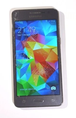 Samsung Galaxy Grand Prime SM-G531F - 8GB - LCD e touch ok, Vetro rotto. Leggi - Immagine 1 di 4