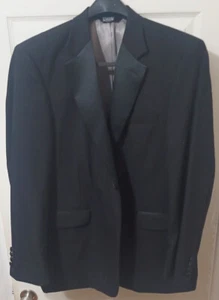 Stafford Men's 100% Wool Black 1-BTN Tuxedo Jacket 42L - Picture 1 of 1
