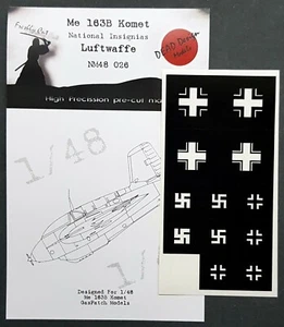 Me 163B Komet Nat. Ins. Luftwaffe Maske für 1/48 GasPatch - DEAD NM48026 HEISS NEU - Bild 1 von 2