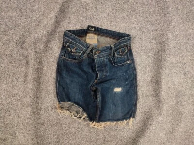 Pantalón corto vaquero vintage Dolce Gabbana Power Distressed Logo Foto 1 de 4