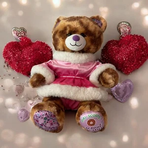 "Juguete de peluche de oso de peluche Girl Scout Build a Bear coco caramelo 16""" - Imagen 1 de 9