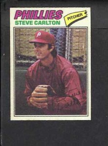 1977 Topps Cloth Stickers Steve Carlton # 11 MINT SHARP High Grade