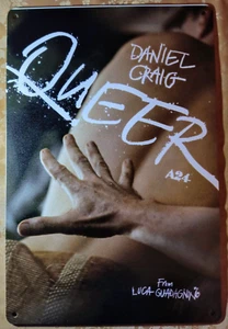 QUEER Blechschild 8x12 Art Gay A24 Luca Guadagnino William S Burroughs Daniel Craig - Bild 1 von 9