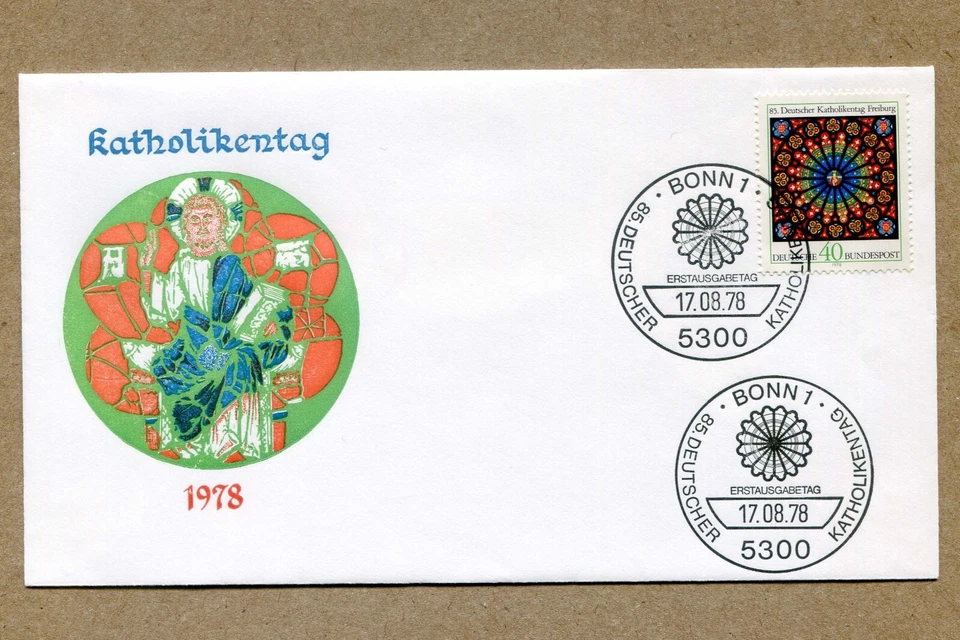 GERMANY. Catholic Day, First Day Cover. AUG.17, 1978 FDC - Image 1 of 2