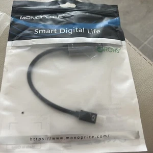 Monoprice Mini DisplayPort 1.2a / Thunderbolt to 4K HDMI Passive Adapter Black - Picture 1 of 2