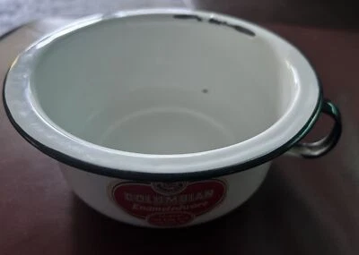 Vintage COLUMBIAN “Enameledware”Chamber Pot USA Original Label - Image 1 of 4