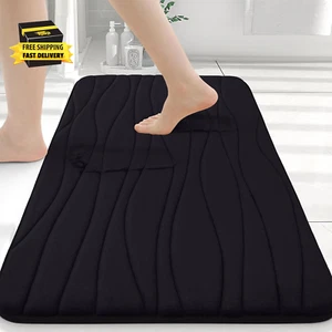 Memory Foam Bathroom Rug Mat 24X16, Extra Soft and Absorbent Bath Mats, Non-Slip - Picture 1 of 8