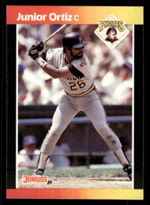 Junior Ortiz 1989 Donruss #387   Pittsburgh Pirates - Picture 1 of 2