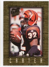 1996 Ultra Sensations Football Card #23 Ki-Jana Carter