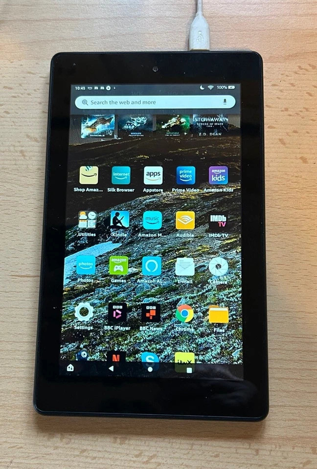 Hardly used AMAZON Fire 7  9th Generation  12GB Tablet Model M8S26G  - Image 1 of 1