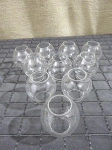 Glaszylinder Ø 33 mm Petroleumlampe Kugelglas Überfangglas Kugelzylinder Öllampe - Bild 1 von 11