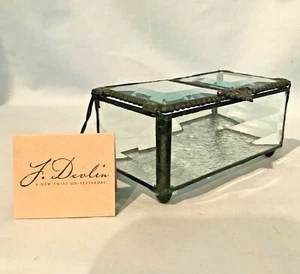 J. Devlin Glass Box Beveled Double Hinged 4 1/4" x 2 1/2" x 2 1/4"  $49.99 - Picture 1 of 12