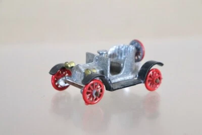 BENBROS 27 MIGHTY MIDGET 1906 ROLLS ROYCE CAR SILVER with BLACK FENDERS og - Image 1 of 4