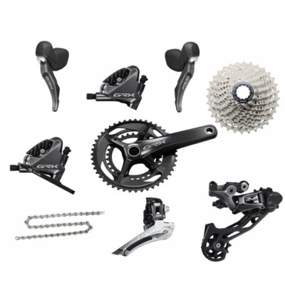 New Shimano GRX RX810 2x11-Speed Full Gravel Groupset W/FC-RX810 Crankset 48-31T - Image 1 of 4