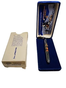 Vintage Fisher Space Pen W/ Shuttle Emblem Tang Brand In Original Case + Box - Picture 1 of 6