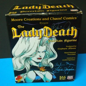 BRIAN PULIDO'S LADY DEATH BUST 1996 LIMITED TO 10,000 with COA SIGNED - Picture 1 of 8