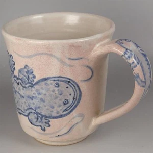 YM8 Crafts Mug Cup Japanese Salamander Amphibian Pottery ceramics Tableware - Picture 1 of 6