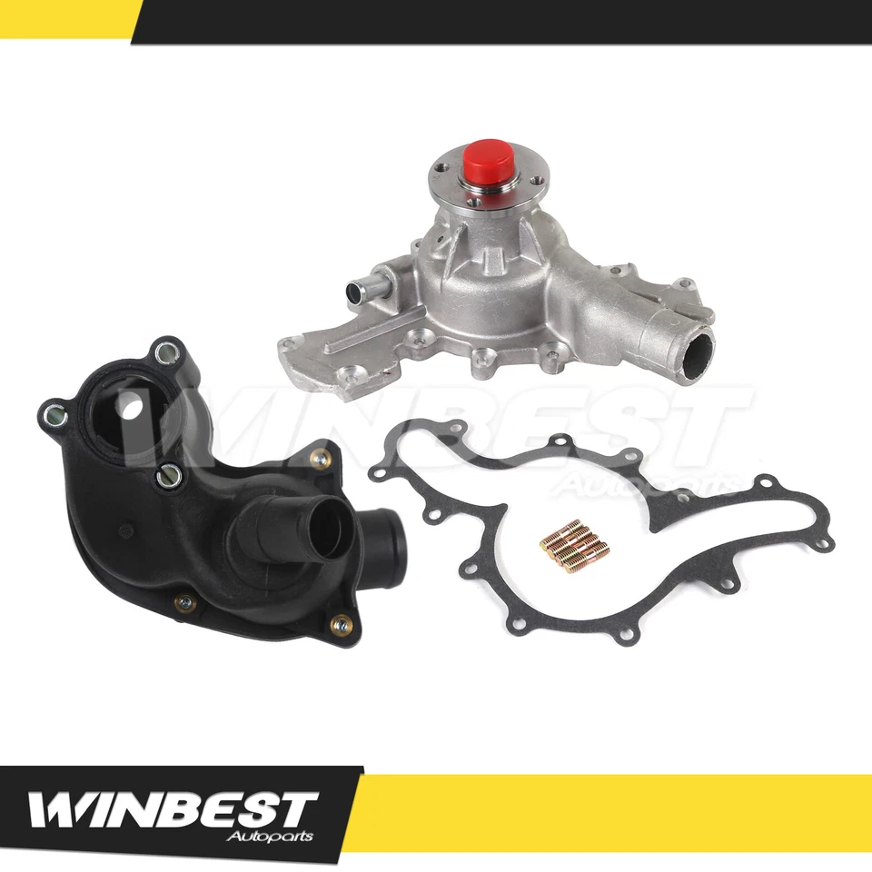 Fit 02-10 Ford Explorer Mercury Mountaineer 4.0L Water Pump Thermostat Assembly  - Image 1 of 4