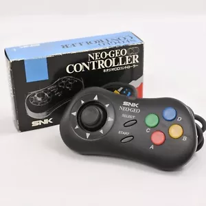 Neo Geo Controller Pad -GOOD- Boxed Official CD AES SNK Tested JAPAN GAME 2750 - Picture 1 of 7