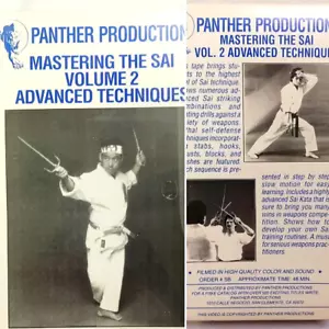 ANCIENT KARATE WEAPON OF SELF DEF MASTERING THE SAI VOL 2 ADVANCED TECHNIQUE VHS - Imagen 1 de 6