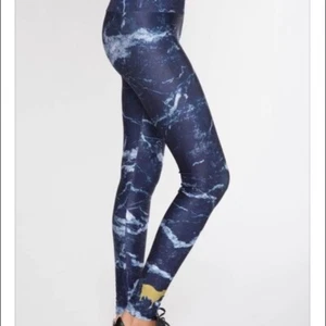 Goldsheep Leggings Navy & White Marble Print XS Damen Activewear  - Bild 1 von 7