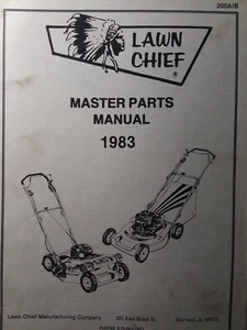 Lawn Chief 1983 Master Parts Manual Walk-Behind Rotary Lawn Mower & Wheelbarrow - Picture 1 of 2